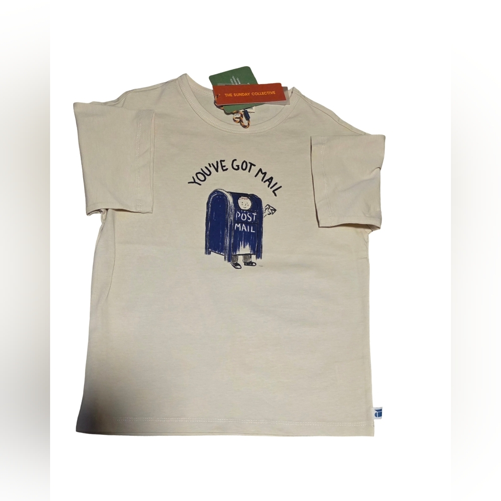 The Sunday Collective Boys T-Shirt with Blue Graphic Size 6-7Y NWT